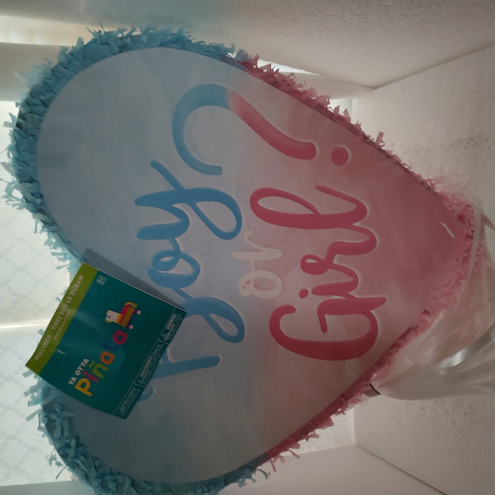 Heart-Shaped Gender Reveal Piñata
